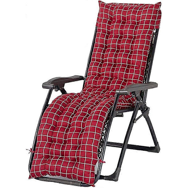 Solstolskudde, Bärbar Trädgård Patio Tjock Vadderad Säng Recliner Relaxer Stol Sittdyna, För Resa Semester Trädgård Inomhus Utomhus (Inga Stolar)