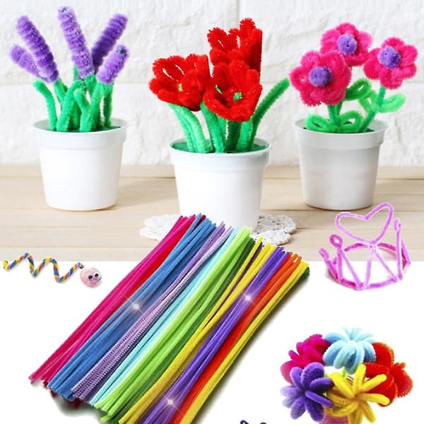100 kpl 30 cm DIY-putkiharjoja lapsille ystävänpäivän DIY-taidetta varten