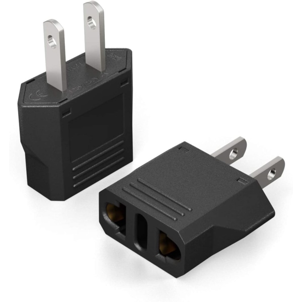 Europe to American Outlet Plug Adapter, European EU to US T