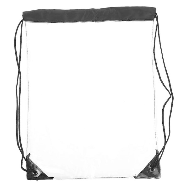 Athletic Backpack Clear Cosmetics Toiletness Bag Clear Backpack Stadionin hyväksytty Sporting String -reppu