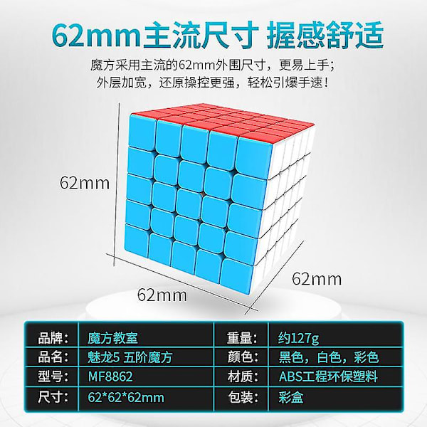 Moyu Meilong 5x5x5 Magic Speed Cube 5x5 Ammattilelut Sm