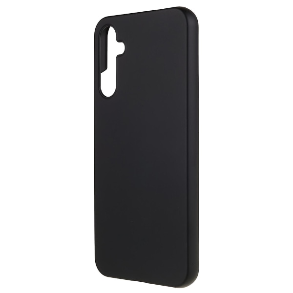 För Samsung Galaxy A34 5g Case Hårdplast Gummibelagd glansigt telefonskydd Cover Black