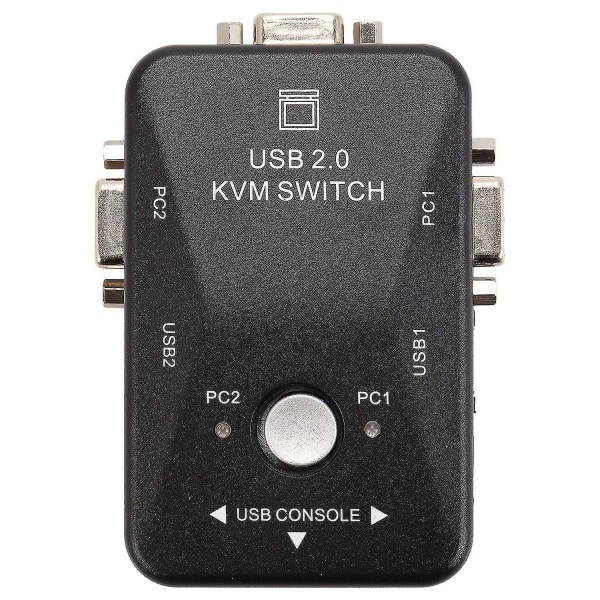 Usb Kvm Switch Switcher 2 Port Vga Svga Switch Box Usb 2.0 M
