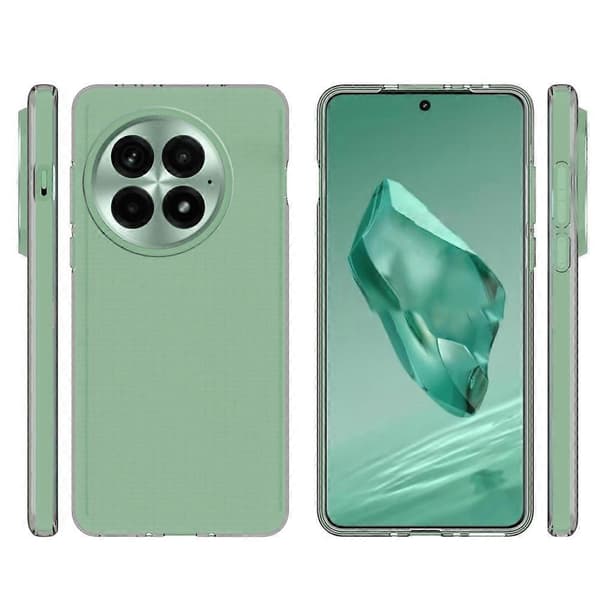 För OnePlus 13 Transparent Telefonfodral Vattenmärkesresistent TPU Baksida