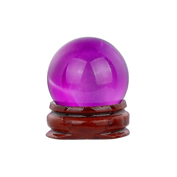 Hot! 30 mm Naturlig Kvarts Magisk Krystallkule Healing Ball Kule og stativ