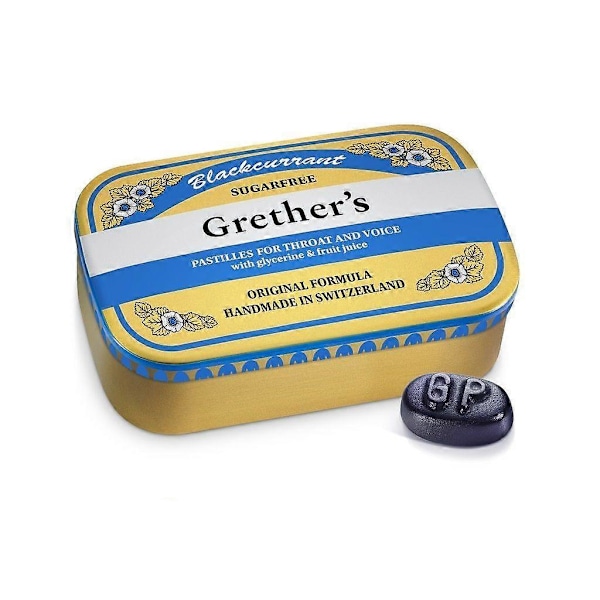 Grether's Mustaherukan Pastillit Sokerivapaat 110g