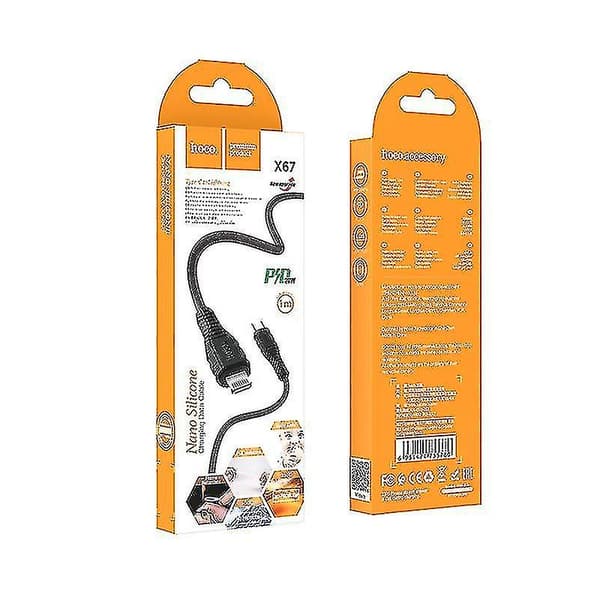X67 Pd Silikonelade- og datakabel til iPhone 20w Hurtigopladning Ny datakabel