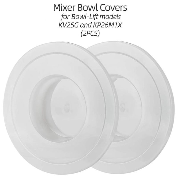 (2pack)- Mixers Skållåg Til Kitchenaid 6 Quart Bowl Fermentering Låg -lift Modeller Kv25g Og Kp2