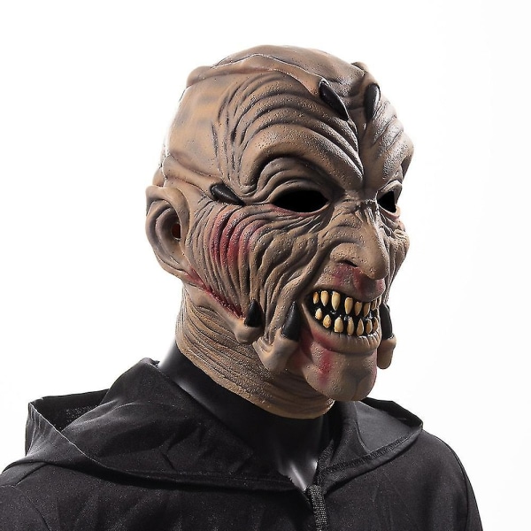 2022 Jeepers Creepers Vampyr Dæmon Cosplay Latex Maske Horror Grim Halloween Fest Scary Kostume Tilbehør