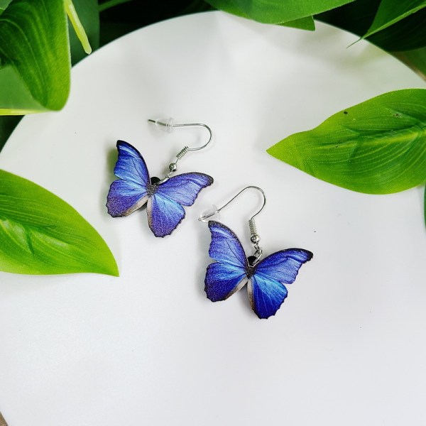 Korvakorut Butterfly Pinkki/sininen/musta Butterfly Oversize monivärinen M122-3