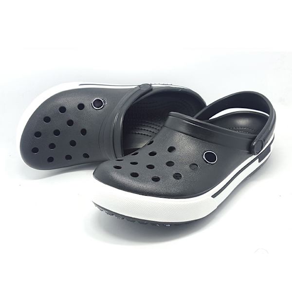 Tykke såle strandsko sandaler sklisikre hullsko for menn og kvinner 2.5 generation black 41