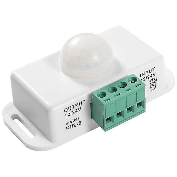 DC 12V/24V 8A Kropps Infraröd PIR Rörelsesensor Strömbrytare LED Ljusremsa Automatisk, PIR Sensor LED Rörelsesensor Strömbrytare