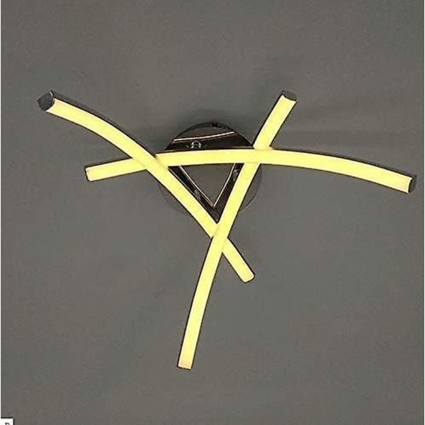 LED Taklampe, Moderne Design Buede Taklampe Med 3 Buede Lys For Stue Soverom Spisestue