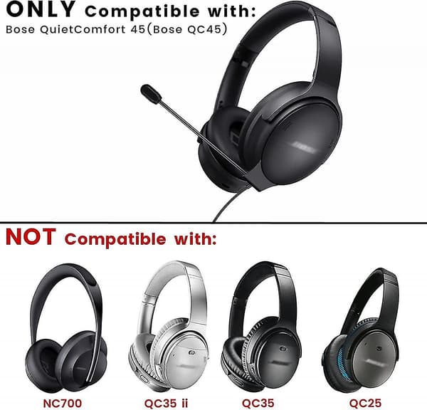 For Qc35 Mikrofonerstatning Til Bose Quietcomfort 35 Bluetooth