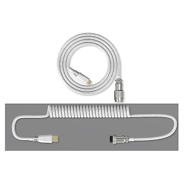 Type C mekanisk tastatur luftfart patch ledning type-c flyvere spole stik