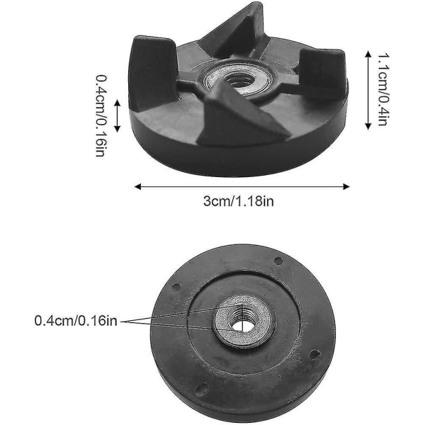 Reservedeler Base Gear og Blade Gear, kompatibel med Mb1001 250w Blendere 6pack