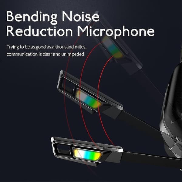 Kablet Gaming Headset RGB LED Lys Headset (rosa)