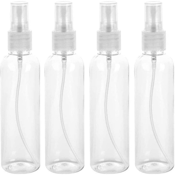 4 st Bärbara Transparenta Sprayflaskor