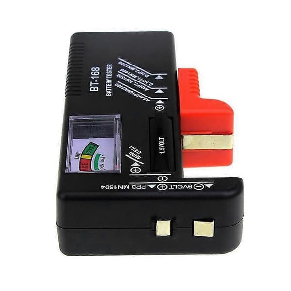 BT-168 AA/AAA/C/D/9V/1.5V Batterier Universal Knapcellebatteri Farvekodet Måler Indikerer Volt T