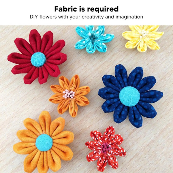 3 st Kanzashi Blomstertillverkare Olika Storlekar Enkel Användning Stark Harts Samlade Kronblad Tillverkare För DIY Hantverk