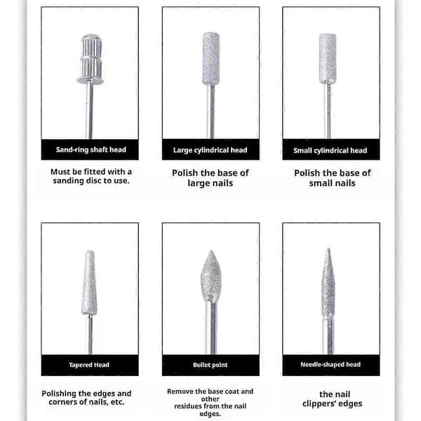 6-delt neglebor sæt metal professionel manicure pedicure