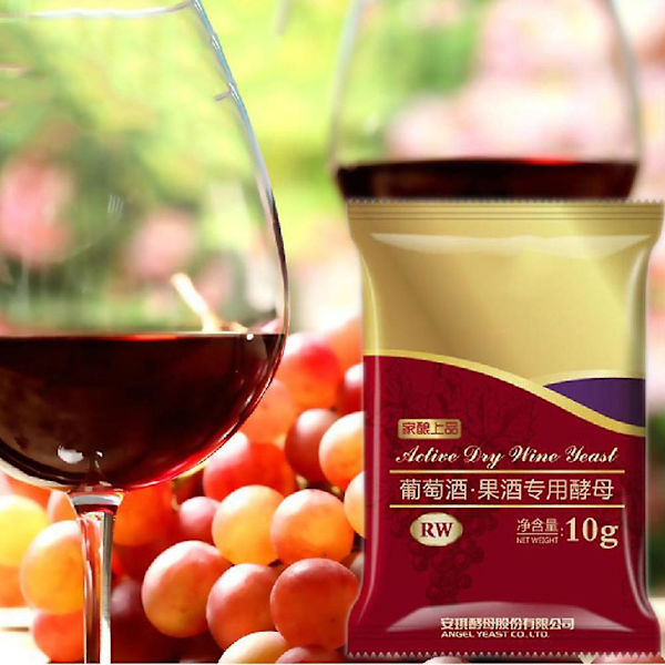 10g Vingærgær Fuld Fermentering Tørgær Til Vin Diy RW10g