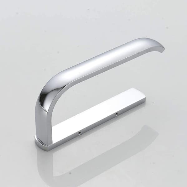 Moderne toiletrulleholder til vægmontering, messing, kromfinish (messing)