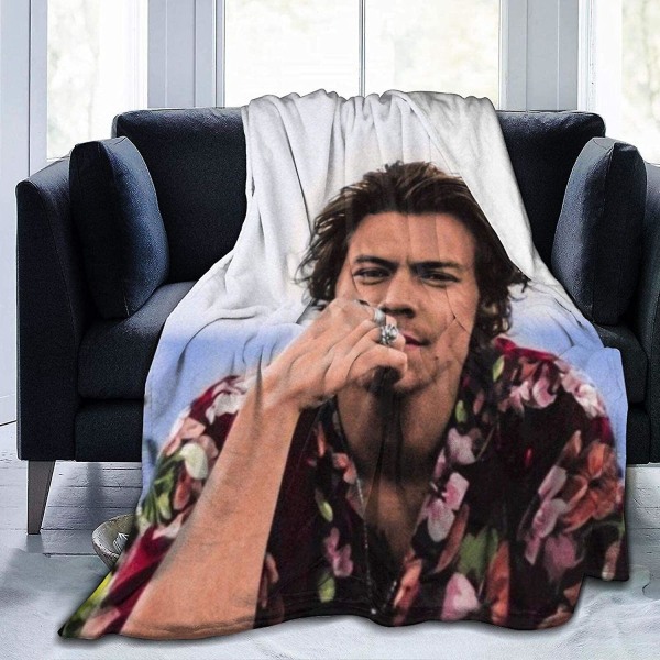 Harry Styles - Ultrapehmeä mikrofleece-peitto, heittopeitto, vuodevaatteet, ihoystävällinen, mukava flanellifleece-peitto -X218