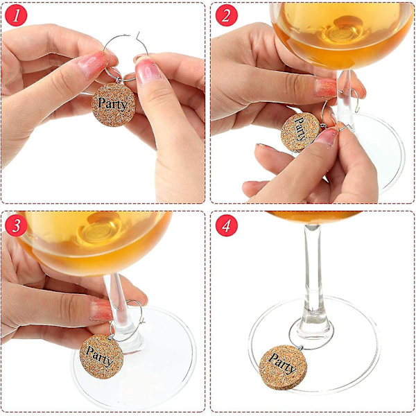 24 st träglasmarkörer i glas
