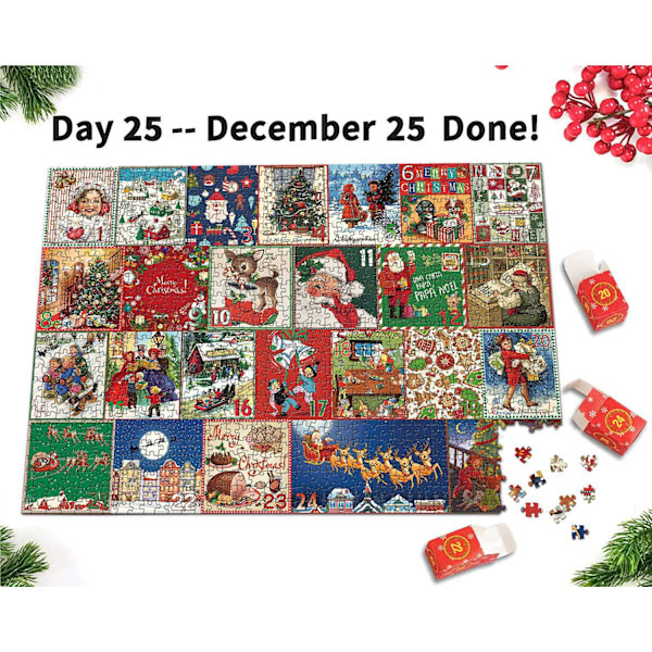 Julekalender Puslespil Blind Box Julekalender Puslespil Pynt