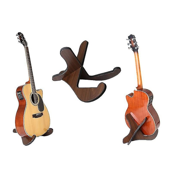 Gitarstativ i tre, akustisk gitarstativ, musikalsk, avtakbart