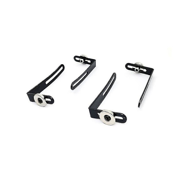 4 stk. Rc Bil Shell Karosseri Montering Metal L-beslag Med Magnet Til 1/10 Rc Crawler Bil