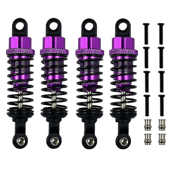 4 kpl metallivaimenninta A959 A959-b A949 A969 A979 K929 1/18 Rc-auton päivitysosiin, violetti