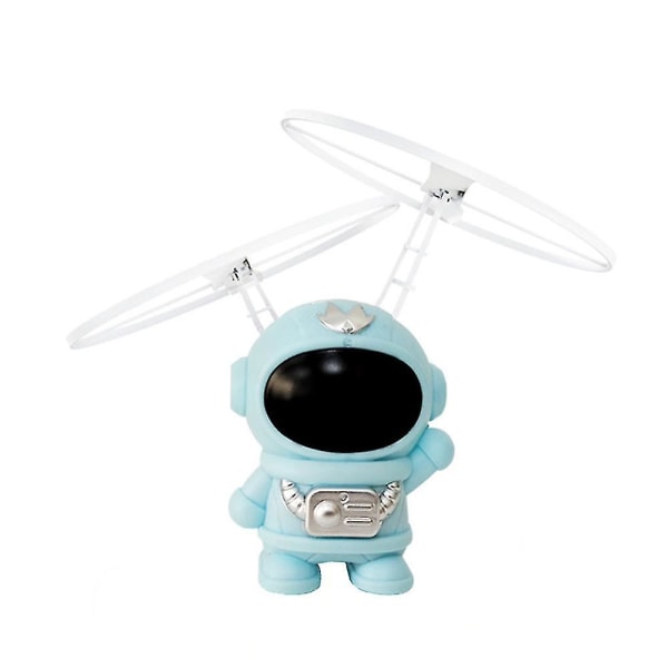 Astronaut Flyvende Helikopter Mini Drone Hånd Infrarød Induktion Kontrol Ophængs Flyvemaskine Legetøj Gaver Blue