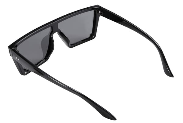 Kvinner Menn Flat Top Shield Solbriller Oversized Square Rimless Shades UV400