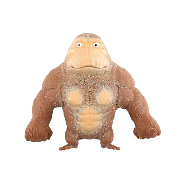 Ny Gorillas Stretchy Spongy Squishy Monkey Gorilla Stress Relief Toy Vent Doll Ny                 Sellwell Brown 15*12m