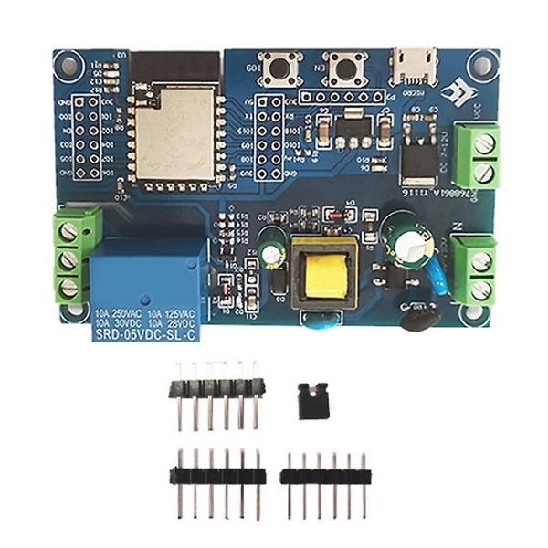 AC/DC-virtalähde Wifi Bluetooth Yksi Relae-moduuli Esp32-c3 Relae-kehityskortti
