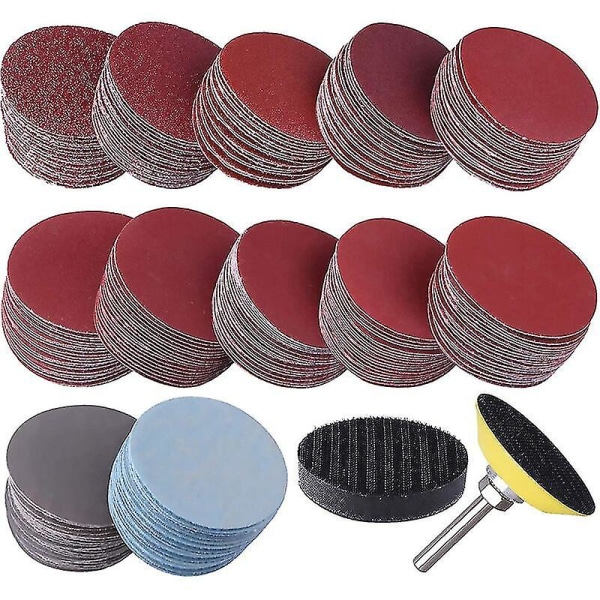 300 Pieces Sanding Discs 50mm Abrasive Discs