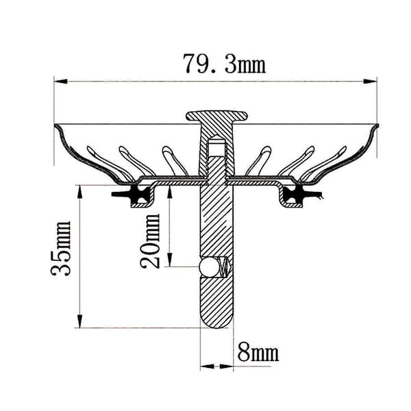 Blanco Silkorg 3,5\" Excenter 18 Avloppsslitsar 119146 kit