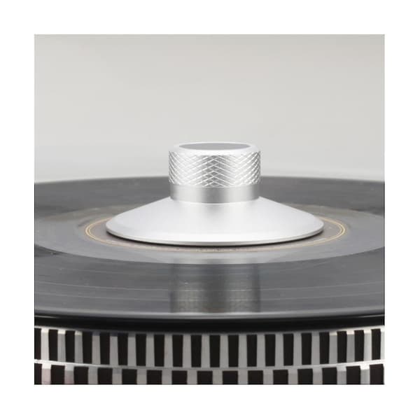 O Record W Lp Disc Stabilizer Turntable Vinyl Hifi Record Player W Silver