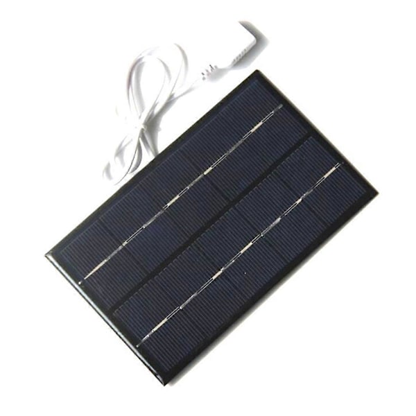 2W 5V 380MA USB Mini Solcellepanel Modul DIY Polysilisium Solcellelader for Telefon USB Vifte