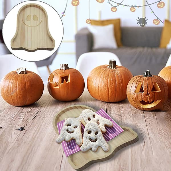 1/2/3 Brune Festlige Halloween Græskar Træ Pan Plader Til Unikke