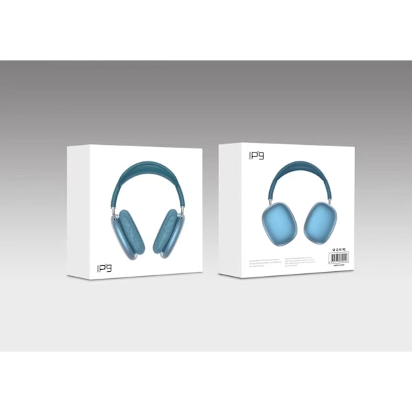 Nye P9-Max TWS Bluetooth-hodetelefoner Trådløse hodetelefoner blue