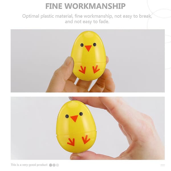 12 stk Hvite Plast Egg Klar Fyllbare Egg Fyllbare Påske Egg Påske Egg Dekorasjon Plast Påske Egg