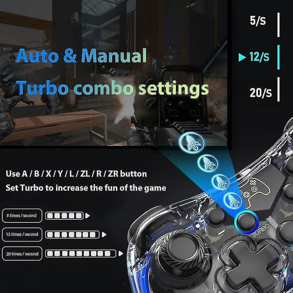 Controller 6-akset Somatosensorisk Rgb Game Controller Kompatibel Til Switch Lite Switch Oledeled