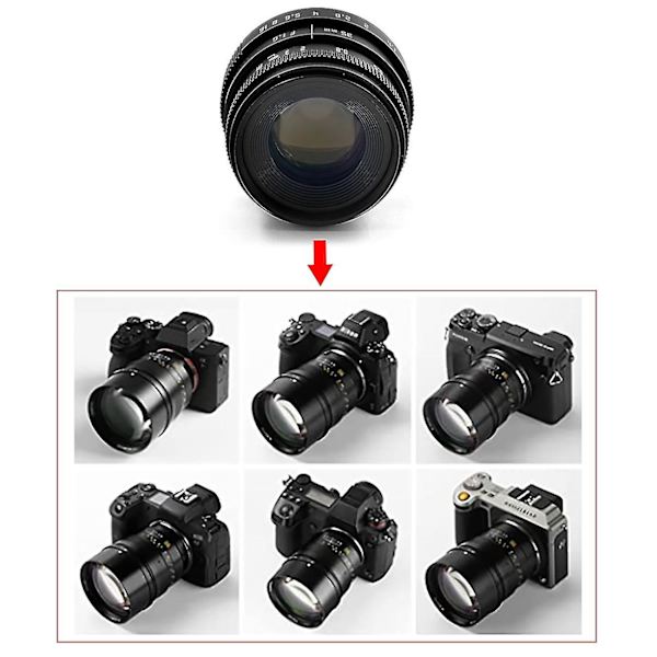 35mm Kameralinss F1.6 C-fäste Bländare Fast Fokus Digital C