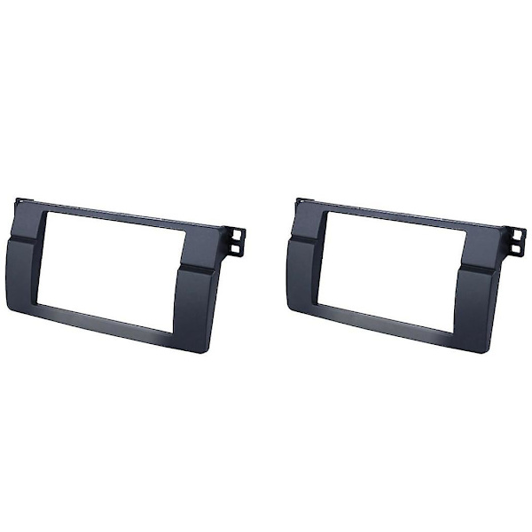 2x For 3-serie E46 1998-2005 2din Audio Panel Modifikasjon Panel Dvd Navigasjon Panel Ramme