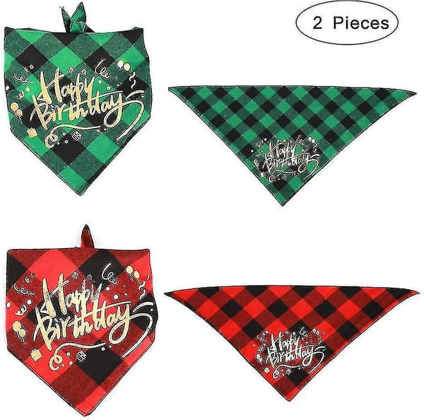 Triangulär hundbandana, 2 stycken hundtriangulär bandanabib