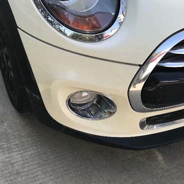 Til Mini Cooper R55 R56 R57 R58 R59 Chrome Tågelampe Lygteafdækning Forreste Kofanger Ring Trim 51117248791