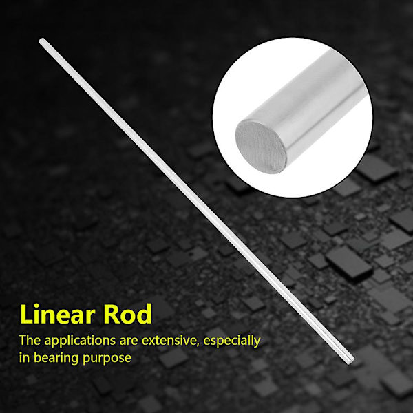 8 mm diameter 500 mm längd rostfritt stål cylinder räls linjär axel